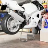 HOMCOM Motorrad Ständer, universal Motorrad Halterung bis Produktbild-Vorschau 2