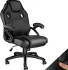 A black office chair on a white background. Náhled obrázku produktu