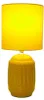 Lampe de table, céramique textile, jaune, H 30 cm Voir les images du produit 2