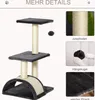 PawHut Kratzbaum Katzenbaum mit Kratzbrett Weichkissen Produktbild-Vorschau 5