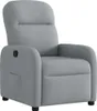 vidaXL Fauteuil relax gris clair Tissu Voir les images du produit 1