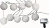 A string of white paper lanterns with a solar panel attached. Anteprima dell’immagine prodotto