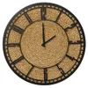 Dekorative Metallwanduhr groß 50 cm Produktbild-Vorschau 2