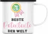 Trendation - Beste Patentante Der Welt Emaille Tasse Produktbild-Vorschau 1