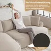 L-förmiges frameless Modulsofa, Chenille Cloud Sofa mit Produktbild-Vorschau 10