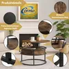 Couchtisch SWING Braun mit verstellbarer Tischplatte & Produktbild-Vorschau 3
