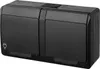 ELEKTRO-PLAST | Steckdose wasserdichte - IP44 - Schwarz - Produktbild-Vorschau 1
