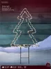 LED Gartenstecker Weihnachtsbaum Outdoor 40cm Metall Produktbild-Vorschau 1