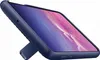A blue phone case with a kickstand is shown at an angle. Produktbild-Vorschau