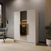 Drehtürenschrank LARO 150 cm Moderner Kleiderschrank mit Produktbild-Vorschau 1