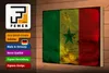 Holzschild Flagge Senegal 30x20cm Flag of Senegal Rost Produktbild-Vorschau 4