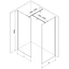 Mexen Kioto Duschabtrennung Walk-in 130 x 115 cm, Produktbild-Vorschau 7