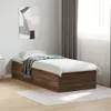 The Living Store Bettgestell Braun Eichen-Optik 90x190 cm Produktbild-Vorschau 4