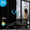 Blickdichte Thermovorhänge mit Ösen 300x140 cm Schwarz 2er Produktbild-Vorschau 3