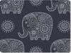 MuchoWow® Mauspad Mousepad Muster - Elefant - Blumen 40x30 Produktbild-Vorschau 1
