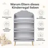 Kinderbücherregal, 3-stöckiges Kinderregal, aus MDF-Holz, Produktbild-Vorschau 3