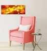 Wallario Premium Leinwandbild Rote  gelbe und orange Kreise Produktbild-Vorschau 4