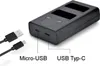 Trade-Shop 2in1 Set: Li-Ion Akku 1200mAh + USB-C Doppel Produktbild-Vorschau 2