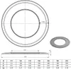 Ø 160 mm Ofenrohr Wandrosette - 55 mm - schwarz Produktbild-Vorschau 2
