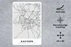 MuchoWow® Mauspad Mousepad Aachen - Stadtplan - Deutschland Produktbild-Vorschau 2