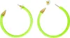 Orecchini verde neon - Accessori per travestimenti anni '80 Anteprima dell’immagine prodotto 1