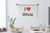 MuchoWow® Wandteppich Wandbehang Ich liebe - Olivia - Produktbild-Vorschau 3