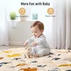 Faltbare Baby-Spielmatte 127×127 cm, weich & rutschfest, Produktbild-Vorschau 4