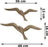Wandobjekt Seagull, Möwe Mango Holz 2er Set Produktbild-Vorschau 3