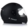 A black LS2 motorcycle helmet is shown against a white background. Náhled obrázku produktu
