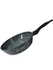 A frying pan with a black handle and a speckled gray surface is shown against a white background. Produktbild-Vorschau