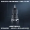 STAHLWERK 20 V Akku-Schlagbohrschrauber KALLE 65 Nm 2-Gang Produktbild-Vorschau 6