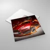 Bilder auf glas - Auto Flammen Rot - 40x40cm - Glasbilder - Produktbild-Vorschau 2