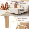 Flieks Lit rembourré 90x200cm avec sommier à lattes, Lit Voir les images du produit 4
