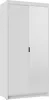 Kleiderschrank 90x190 PILINA mit Spiegel - weiß Produktbild-Vorschau 1