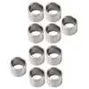 A group of metal rings arranged in rows on a white background. Podgląd zdjęcia produktu