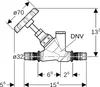 Geberit GE Mepla, Schrägsitz-Absperrventil, Rotguss, d32mm, Produktbild-Vorschau 6