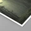 Poster - Poster ohne Rahmen - Wald Nebel Baum - 50x50 cm - Produktbild-Vorschau 2