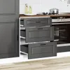 vidaXL Küchenunterschrank „Porto“ Schwarz Holzwerkstoff Produktbild-Vorschau 3