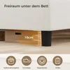 AODEMOKO Bett 140 X 200cm mit LED Beleuchtung, Polsterbett Produktbild-Vorschau 6