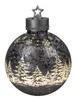 formano Deko-Kugel Frosty grau 30cm mit LED Licht Timer Produktbild-Vorschau 10