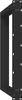 A black rack mount bracket with a white opening. Voir les images du produit