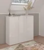 Kommode "SystemX" weiß Hochglanz Sideboard Mehrzweckschrank Produktbild-Vorschau 2