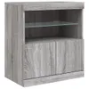 The Living Store Sideboard mit LED-Leuchten Grau Sonoma Produktbild-Vorschau 4