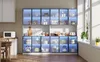 Glasvitrine 240x34x200 cm Weiß XXL Standvitrine mit 12 Produktbild-Vorschau 6