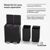 Klarstein 40 l (2x20 l) kuchynský odpadkový kôš s triedením Náhľad obrázku produktu 3