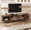 okwish Ovaler TV-Schrank TV-Ständer mit Schubladen und Produktbild-Vorschau 4