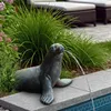 Seehund Wasserspeier solarbetrieben – Teichfigur mit Produktbild-Vorschau 6