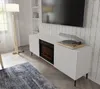 TV-Schrank RAVENNA 2D 170 cm mit Kamin WEIß MATT auf Produktbild-Vorschau 6