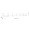 vidaXL Gabionenkorb U-Form mit 7 Säulen Eisen 740x20x100 cm Produktbild-Vorschau 7