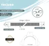 Diagram and product information for a flexible drain hose. Produktbild-Vorschau